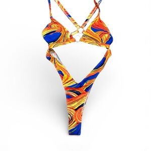 Colorful Abstract Women's One Piece Swimsuit